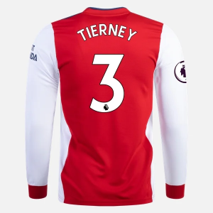 Arsenal Kieran Tierney 3 Domácí Dres 2021/22 – Dlouhý Rukáv