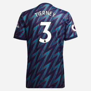 Arsenal Kieran Tierney 3 Alternativní Dres 2021/22 – Krátký Rukáv