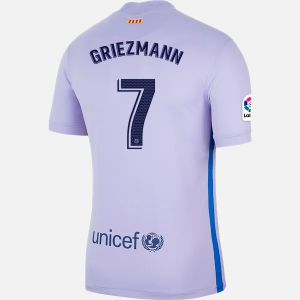 FC Barcelona Antoine Griezmann 7 Venkovní Dres  2021/22 – Krátký Rukáv