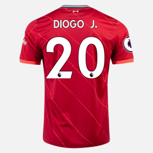Liverpool FC Diogo Jota 20 Domácí Dres 2021/22 – Krátký Rukáv