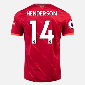 Liverpool FC Jordan Henderson 14 Domácí Dres 2021/22 – Krátký Rukáv