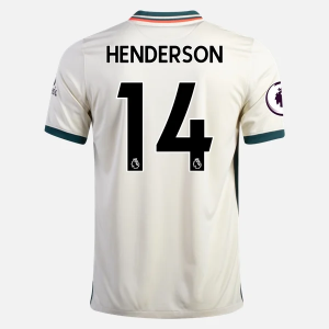 Liverpool Jordan Henderson 14 Venkovní Dres  2021/22 – Krátký Rukáv