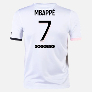 Paris Saint Germain PSG Kylian Mbappé 7 Venkovní Dres  2021/22 – Krátký Rukáv