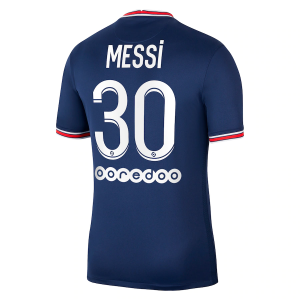 Paris Saint Germain PSG Lionel Messi 30 Jordan Brand Domácí Dres 2021/22 – Krátký Rukáv