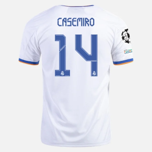 Real Madrid Casemiro 14 Domácí Dres  2021/22 – Krátký Rukáv