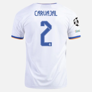 Real Madrid Dani Carvajal 2 Domácí Dres  2021/22 – Krátký Rukáv
