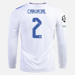 Real Madrid Dani Carvajal 2 Domácí Dres 2021/22 – Dlouhý Rukáv