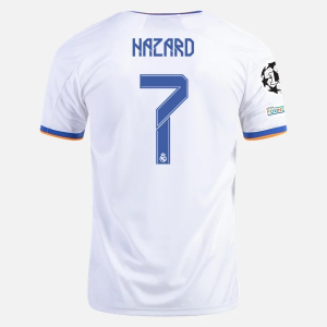 Real Madrid Eden Hazard 7 Domácí Dres  2021/22 – Krátký Rukáv