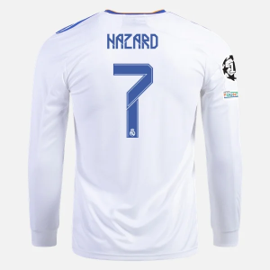 Real Madrid Eden Hazard 7 Domácí Dres 2021/22 – Dlouhý Rukáv