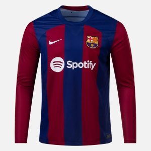 Barcelona Domácí Fotbalové Dresy 2023/24 – Dlouhý Rukáv